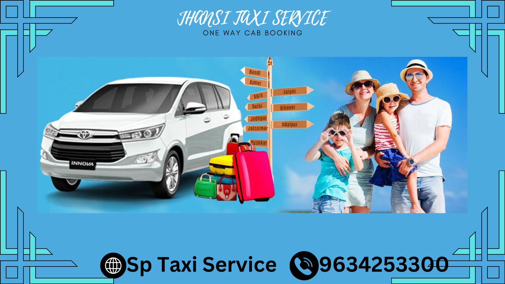 Jhansi to Jaipur Taxi