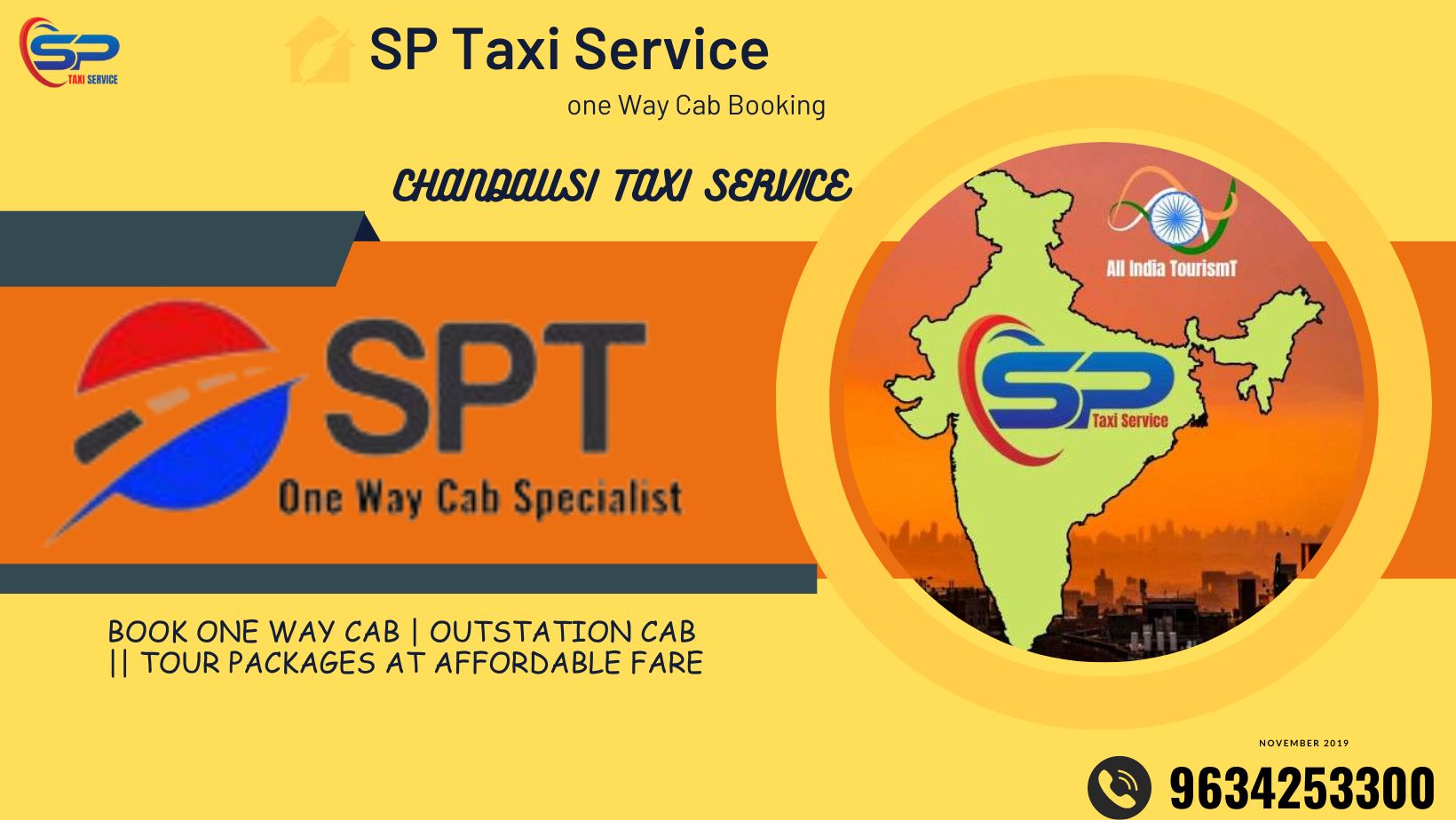 Chandausi to Gurgaon Taxi