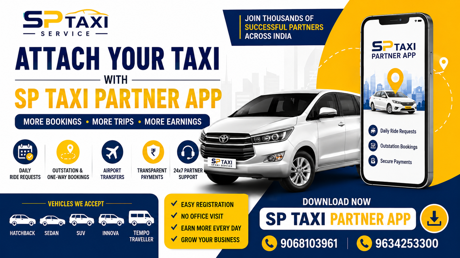 SP Taxi Partner App